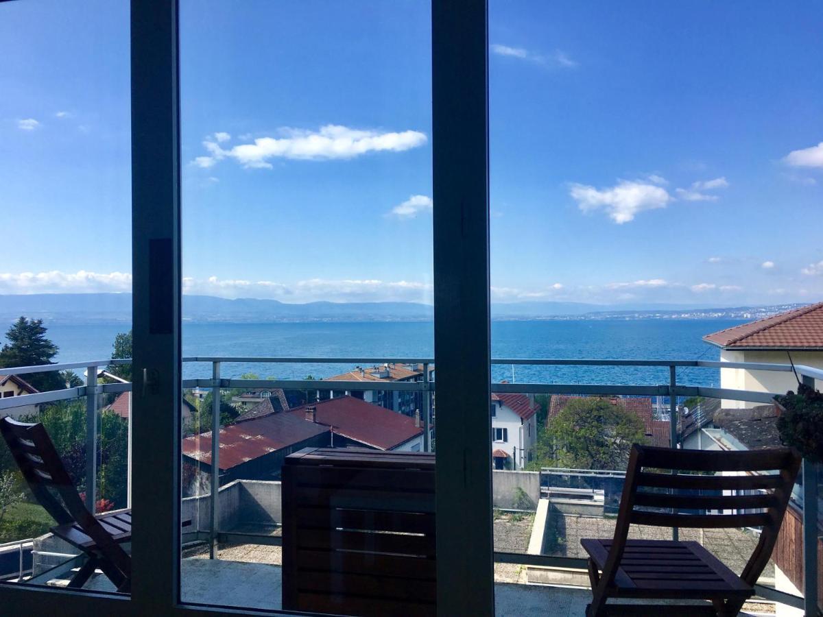 Vue Lac Panoramique Appartamento Évian-les-Bains Esterno foto